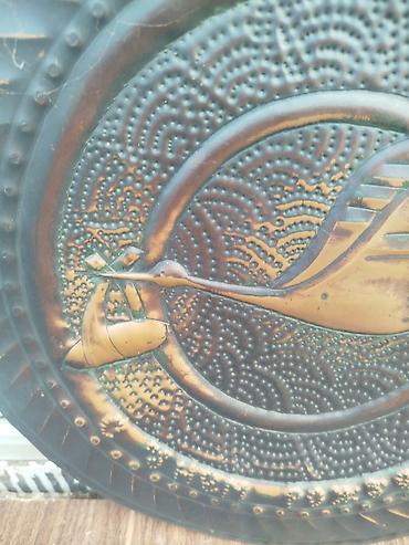 divar dekorları: CCCP Mis qabartma dekorativ divar boşqabı - Material: qalın metal/mis — 2