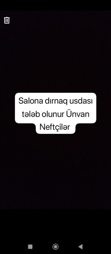 Kosmetoloqlar: Dırnaq ustası tələb olunur, Fiks edilmiş ödəniş, 1-2 illik təcrübə, Forma