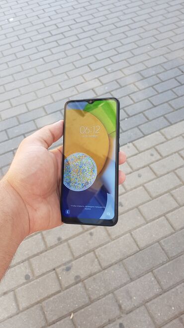 samsung netbook: Samsung Galaxy A03, 32 GB, rəng - Qara, Sensor, İki sim kartlı, Face ID