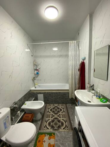 элитный дом ош: 2 комнаты, 53 м², Элитка, 10 этаж, Евроремонт