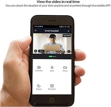 mercedes mikro: Ağıllı Wi‑Fi Video Qapı zəngi – kamera və iki tərəfli səsli əlaqə ilə — 2