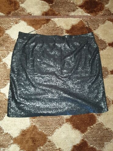 suknje za starije žene: 4XL (EU 48), Mini, bоја - Crna