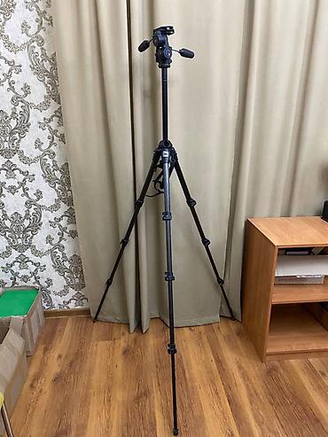 Другие аксессуары для фото/видео: Штатив Manfrotto 055MF4 + голова Manfrotto 808RC4 Б/у в идеальном — 8