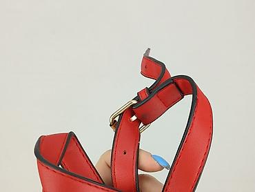 ralph lauren: Pasek do torebki – czerwony, regulowany, z karabińczykami - Materiał — 4