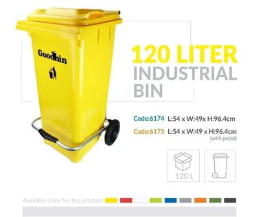 Tullantı qabları: Zibil vedre goodbin tekerli qapaqli zibil qabi goodbin tekerli qapaqli — 13