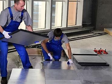 Фальшпол: Фальшпол, поднятый пол, система фальшпола, монтаж фальшпола, установка — 14