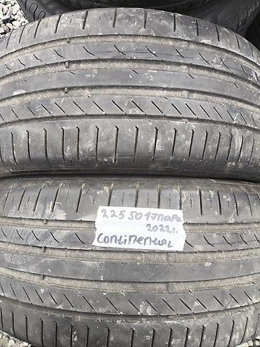 2255017: Шины 225 / 50 / R 17, Лето, Б/у, Пара, Легковые, Continental — 1