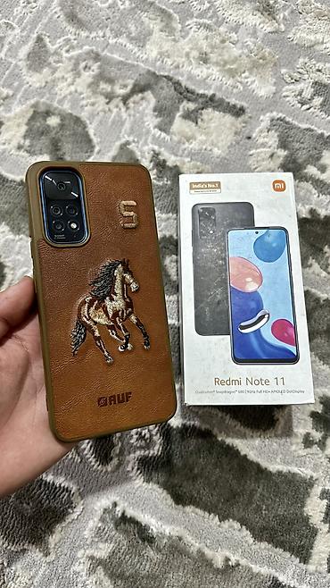 Redmi, Redmi Note 11, Б/у, 128 ГБ, цвет - Синий, 1 SIM, 2 SIM, eSIM