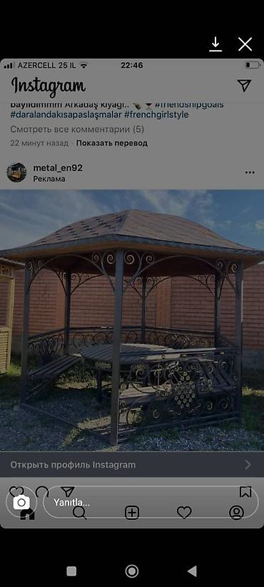 mebel satışı: Metal EN MMC olaraq istədiyiniz forma və ölçüde demir işlerinin — 9
