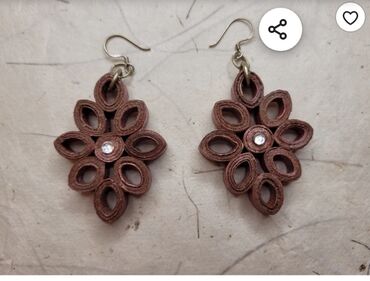 Minđuše: Pirsing, Handmade, Materijal: Epoksi smola — 40