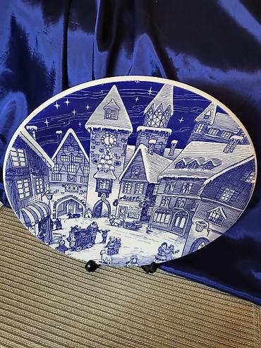 stari avan: Tanjir engleski za torte,kolace,posluzenja,dekoraciju Ironstone iz — 6