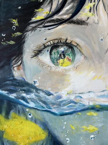 самые красивые картины современных художников: Когда кажется, что тонешь — просто посмотри наверх. В этом глазу —