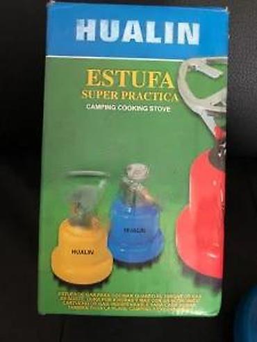 Oprema za kampovanje: HUALIN prenosni gasni rešo – „Estufa Super Practica” (Camping Cooking — 7