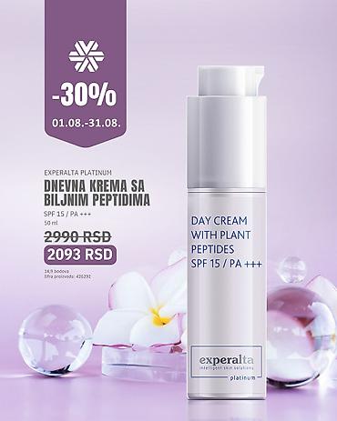 valproix lek: Experalta Platinum dnevna krema sa biljnim peptidima – SPF 15 / PA+++ — 1