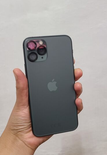 se айфон: IPhone 11 Pro, Б/у, 64 ГБ, Зеленый, Зарядное устройство, 83 %