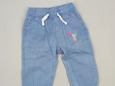 legginsy z meszkiem 122: Spodnie jeansowe, Cool Club, 6-9 m, stan - Bardzo dobry