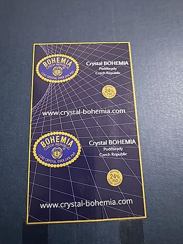 Qab-qacaq və mətbəx ləvazimatları: ISTIFADE OLUNMAYIB!!! Crystal Bohemia süfrə dəsti - Brend: Crystal — 4