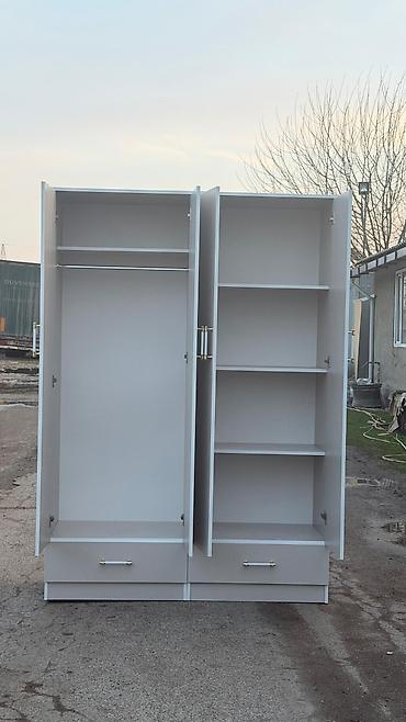 Шифоньеры, шкафы для одежды: Шкаф-купе/распашной 4‑дверный с зеркалами - Конфигурация: 4 распашные — 8