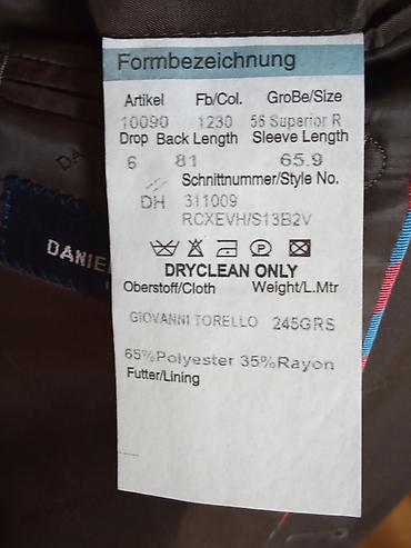 kask satis: Satılır yeni kişi kostyumu DANİEL HECHTER. Fransa istehsalıdır — 3