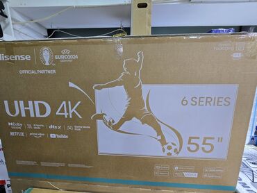 usb led traka za tv: Новый Телевизор Hisense Led 55" 4K (3840x2160), Платная доставка