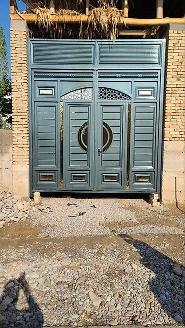 Откатные ворота: Металлические ворота с декоративной отделкой. Подходят для установки — 11