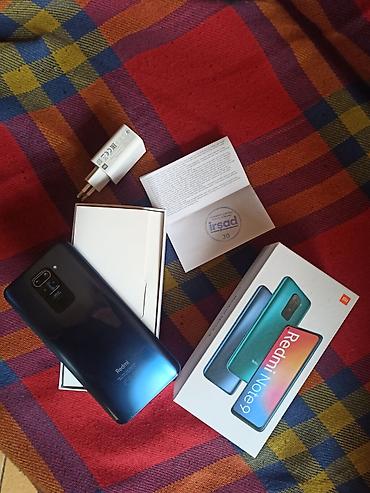 iphone 13 pro korpus: Redmi Note 9, 64 GB, rəng - Mavi, Barmaq izi — 1
