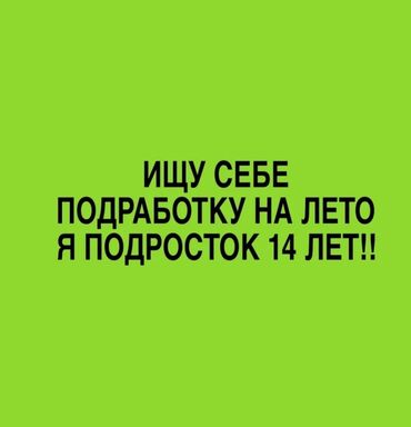 помогу по дому и по учебе: Мне 14 лет, и я ищу подработку на лето. Я очень ответственный и