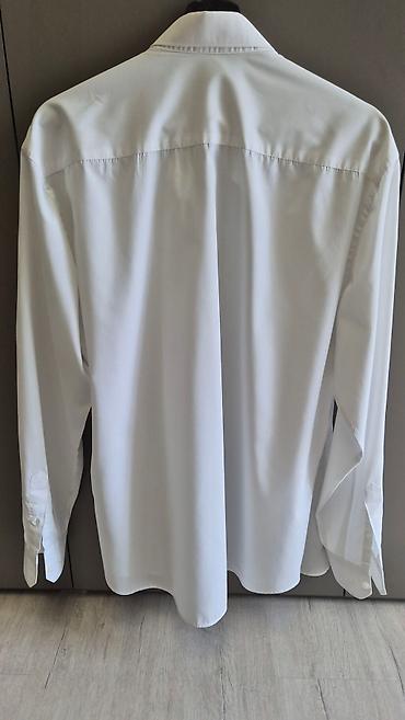Рубашки: Мужская рубашка, 2XL, Б/у, цвет - Белый, Самовывоз — 3