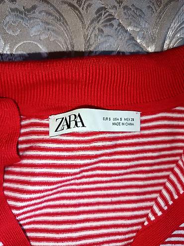 трико: ZARA qadın trikosu – qısaqol, zolaqlı - Brend: ZARA - Ölçü: S (EUR S — 3