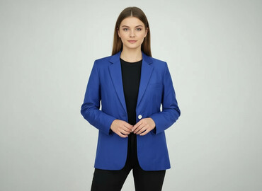 marynarka jeansowa damska massimo dutti: Women's blazer, size M