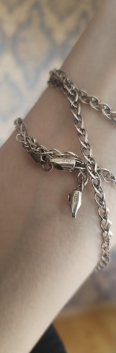Bilərziklər: İtaliya istehsalı 925 əyar gümüş bilərzik - Material: 925 Sterling — 1