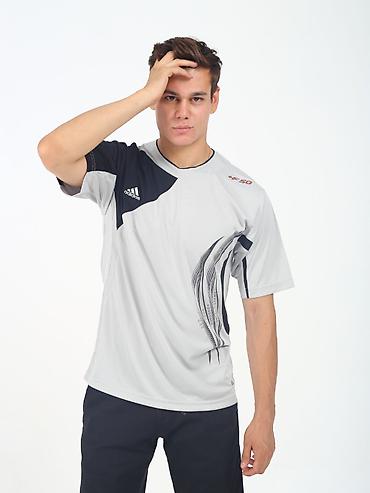 фирменные adidas: Мужская спортивная футболка adidas - Тип: тренировочная футболка с — 5