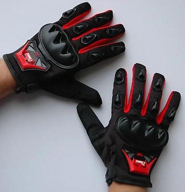 Oprema za bicikliste: Moto zaštitne rukavice – crno/crvene - Ojačani štitnici za članke od — 2