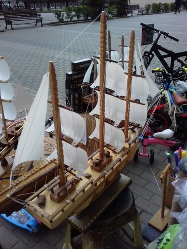 Gəmi modelləri: Gəmi 25azn 1-ci şəkildəki Əl işləri Qoz ağacı Gəmi 45 yox 25azn Hər — 16