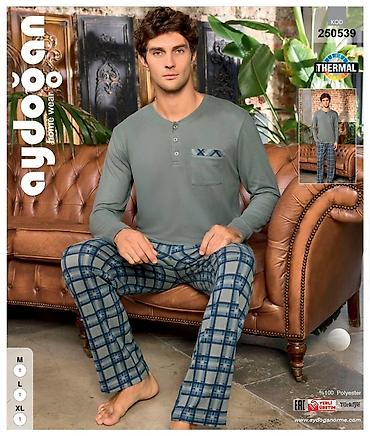 Домашние костюмы: Мужские домашние комплекты Aydoğan Home Wear (Thermal) - Теплый — 1