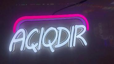 Açıqdır led böyük 25sm*50sm Açıqdır LED İşıqlı Panel – 25 sm x 50 sm