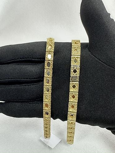 q maxi: Золотые браслеты-ленты в геометрическо - Материал: жёлтый металл с — 2