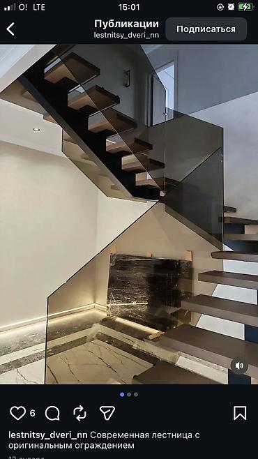 Готовые перила: Готовые перила, Материал: Стекло, Для крыльца, Новый — 9