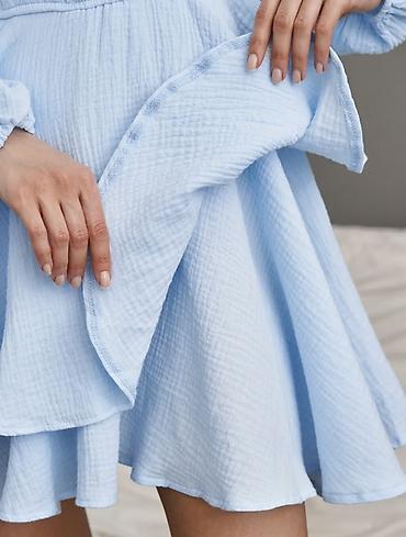 Повседневные платья: Повседневное платье, Made in KG, Лето, Короткая модель, На запах, S, XS — 8