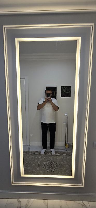 Зеркала: Зеркало на заказ от 2500 сом за м2! Производство Россия, 4мм толщина — 24