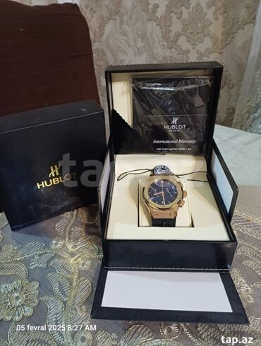 Личные вещи: Б/у, Наручные часы, Hublot, цвет - Золотой at lalafo.az Личные вещи: Б/у, Наручные часы, Hublot, цвет - Золотой