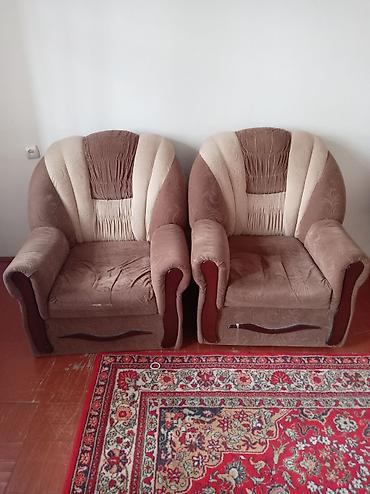 ikinci el mebel mingecevir: 1 cüt kreslo. İşlənmiş halda. Köçlə bağlı satılır.Sumqayıt 17 mkr — 1