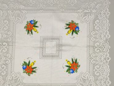 PL - Tablecloth 74 x 70, color - White, condition - Perfect