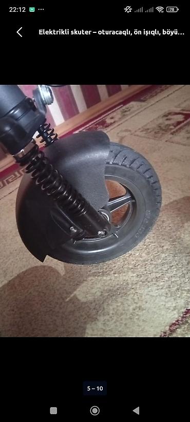 sukuter: Elektrikli skuter – oturacaqla, güclü işıq və böyük displeylə - — 4