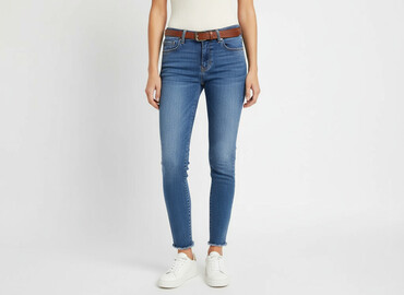 lidl kurtka jeansowa damska: River Island, Jeansy damskie, rozmiar M