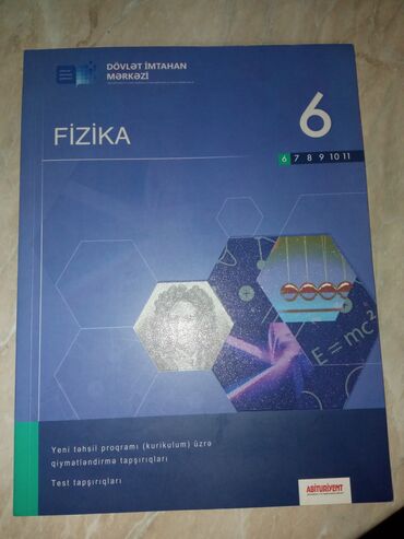 Digər kitablar və jurnallar: Fizika 6 ci sinif DİM çox az işlənib (karandaşla) təzə kimidir (içi