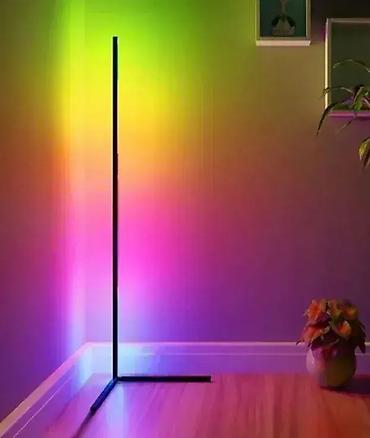 starinski luster: RGB ugaona ambijentalna podna lampa – 140 cm Unesite modernu — 1
