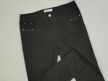 spodnie dresowe z napisami: Material trousers for women, size XL (EU 42)