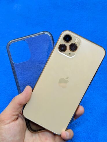 Apple iPhone: IPhone 11 Pro, 256 ГБ, Золотой, Защитное стекло, Чехол, 84 %