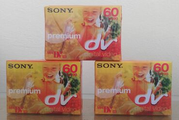 Πωλούνται 3 κασέτες SONY MiniDV Premium, 60 λεπτά σε SP και 90 λεπτά